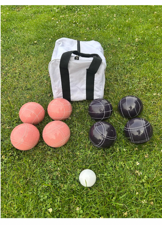 EPCO 107mm Tournament Quality Professional 8 ball Bocce Ball Set, Pink/Purple Balls Bag Included