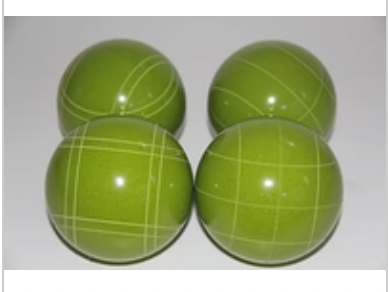 EPCO 110mm Tournament Quality 4 Ball Bocce Ball Set, Choose from 12 Colors