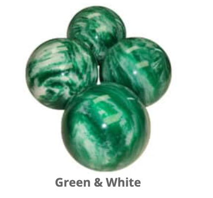 EPCO 107mm Tournament 4 Ball Bocce Balls - Marbled Green/White