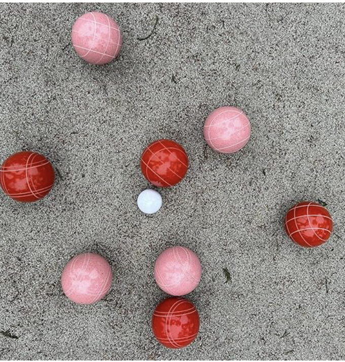 EPCO 107mm Tournament Quality Professional 8 ball Bocce Ball Set, Pink/Rustic Orange Balls Bag Included