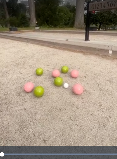 EPCO 107mm Tournament Quality Professional 8 ball Bocce Ball Set, Pink/Rustic Green Balls Bag Included