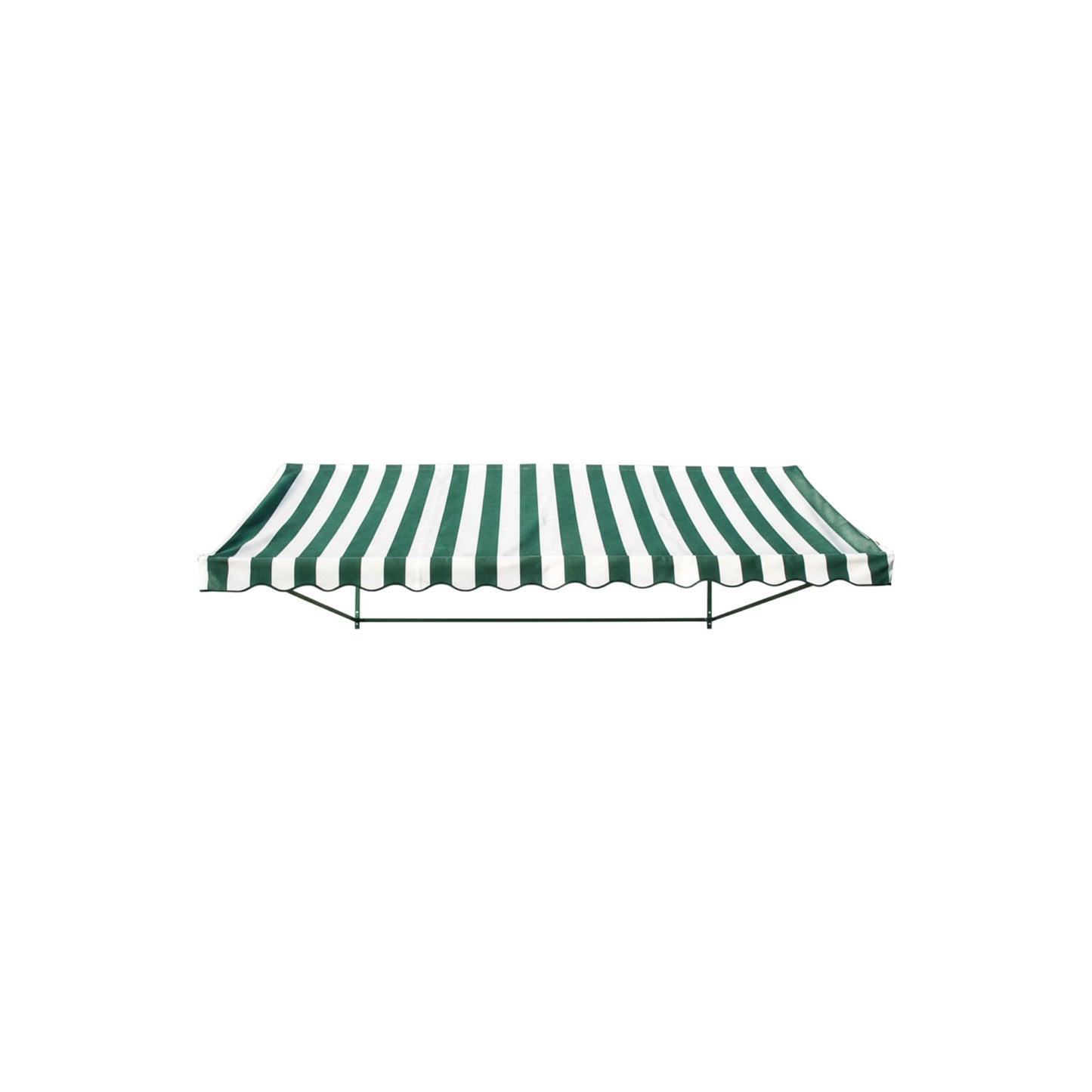 4'x10' Green/White Fence Canopy