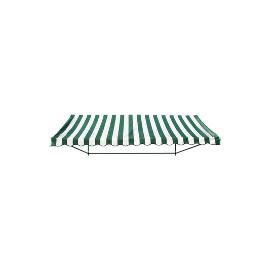 4'x10' Green/White Fence Canopy