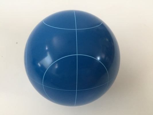 Replacement Bocce Ball - 107mm - Blue with circle pattern