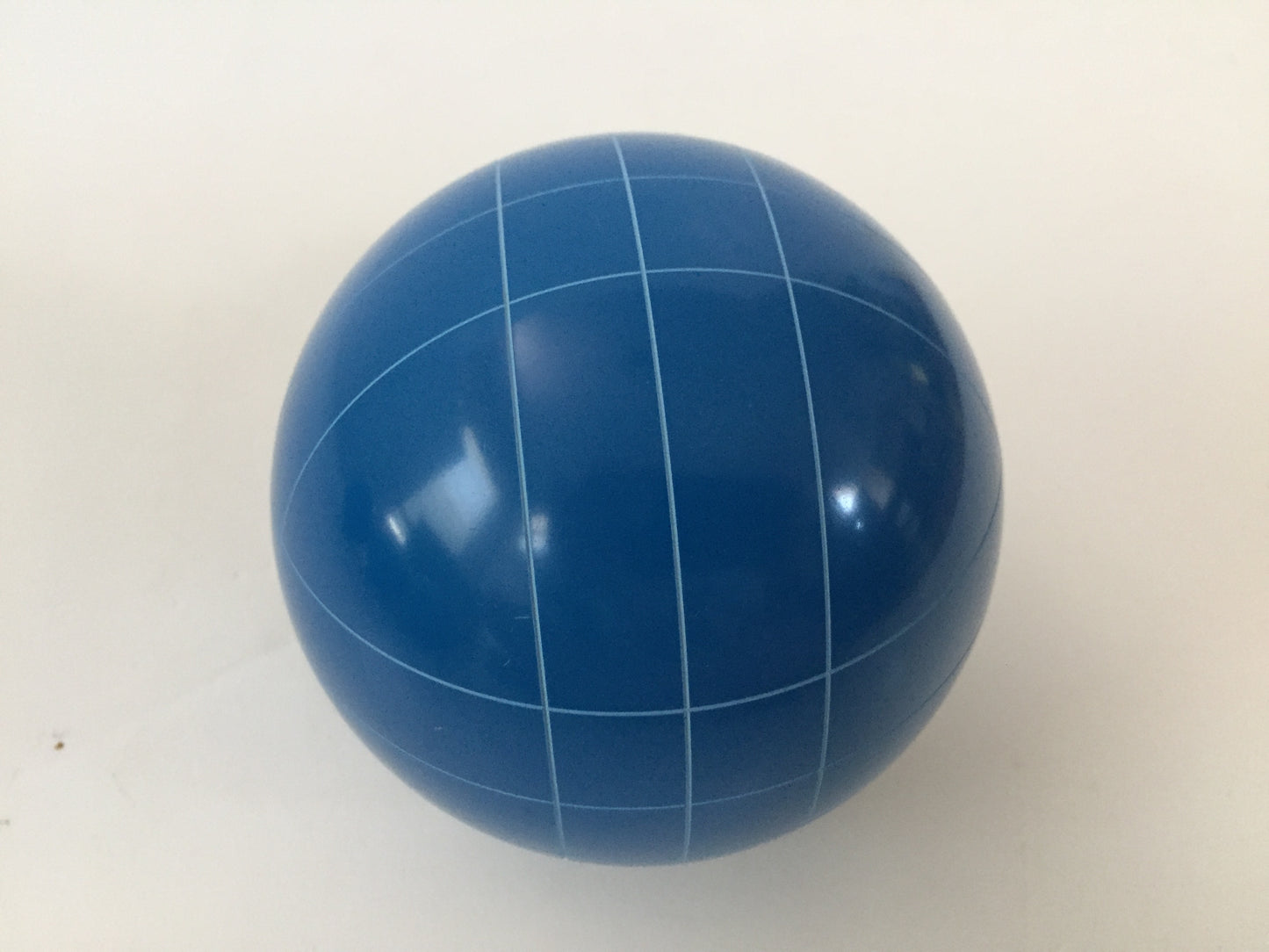 Replacement Bocce Ball - 107mm - Blue with straight line pattern