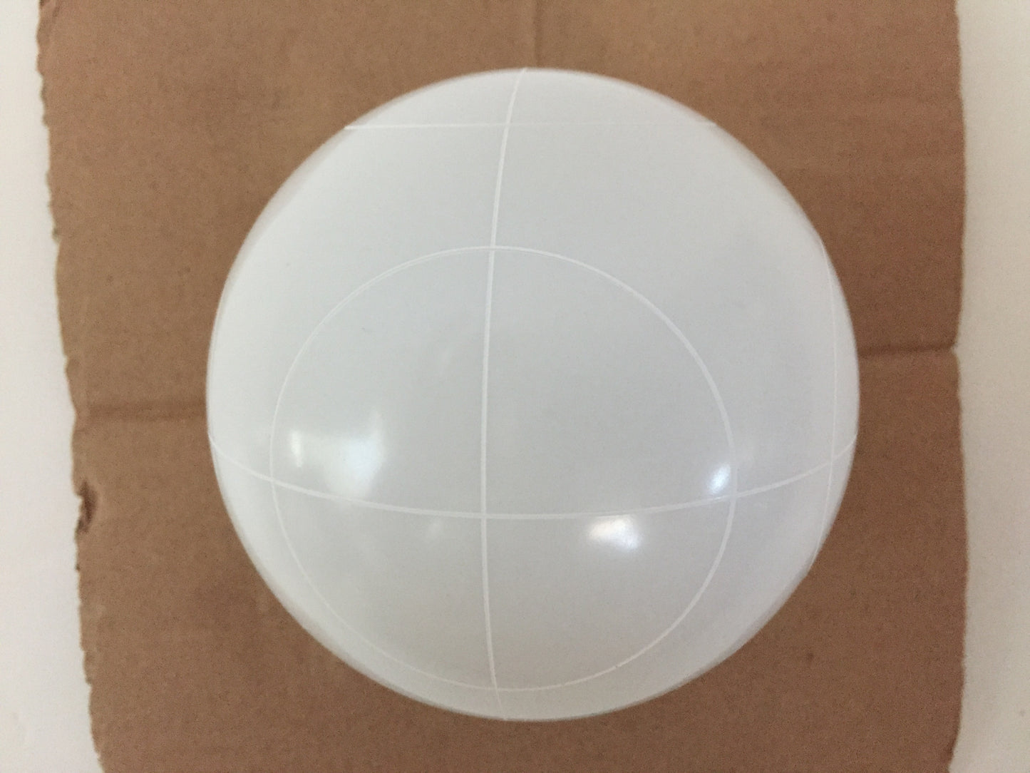 Replacement Bocce Ball - 107mm - White with circle pattern