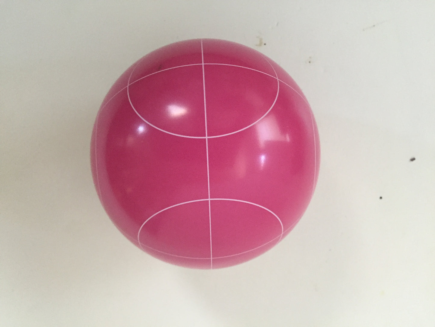 Replacement Bocce Ball - 107mm - Pink with circle pattern