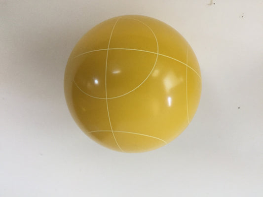 Replacement Bocce Ball - 107mm - Yellow with circle pattern