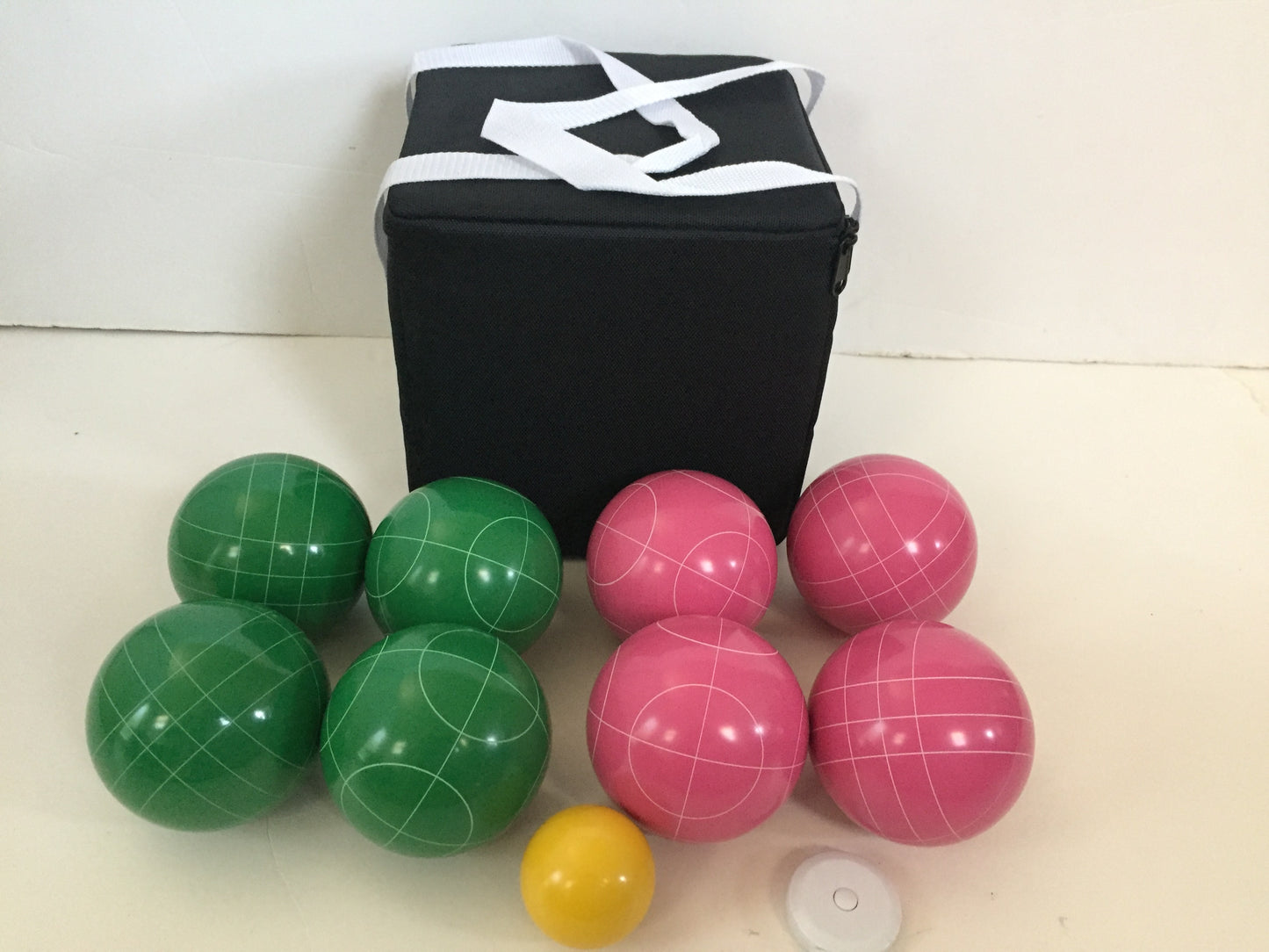 107mm with Green and Pink Balls with Black Bag