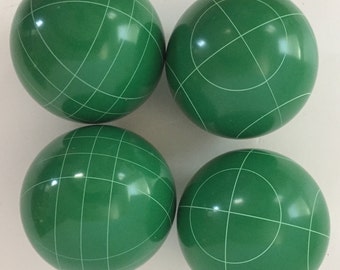 Choose from 10 Colors: 107mm 4 pack Family Bocce Balls