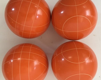 Choose from 10 Colors: 107mm 4 pack Family Bocce Balls