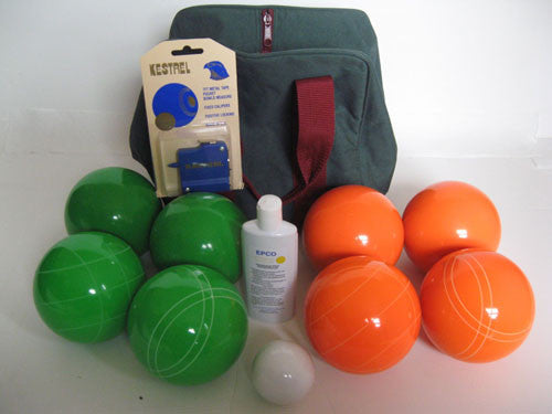 Basic EPCO Bocce package - 110mm Green and Orange balls