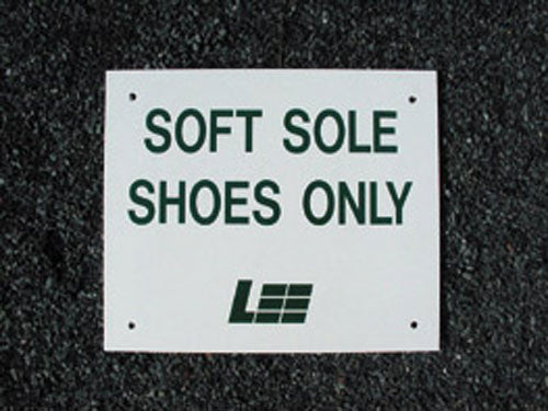 Court Signs- Soft Sole Shoes Only, 12" Wide x 10" high  (140-53)