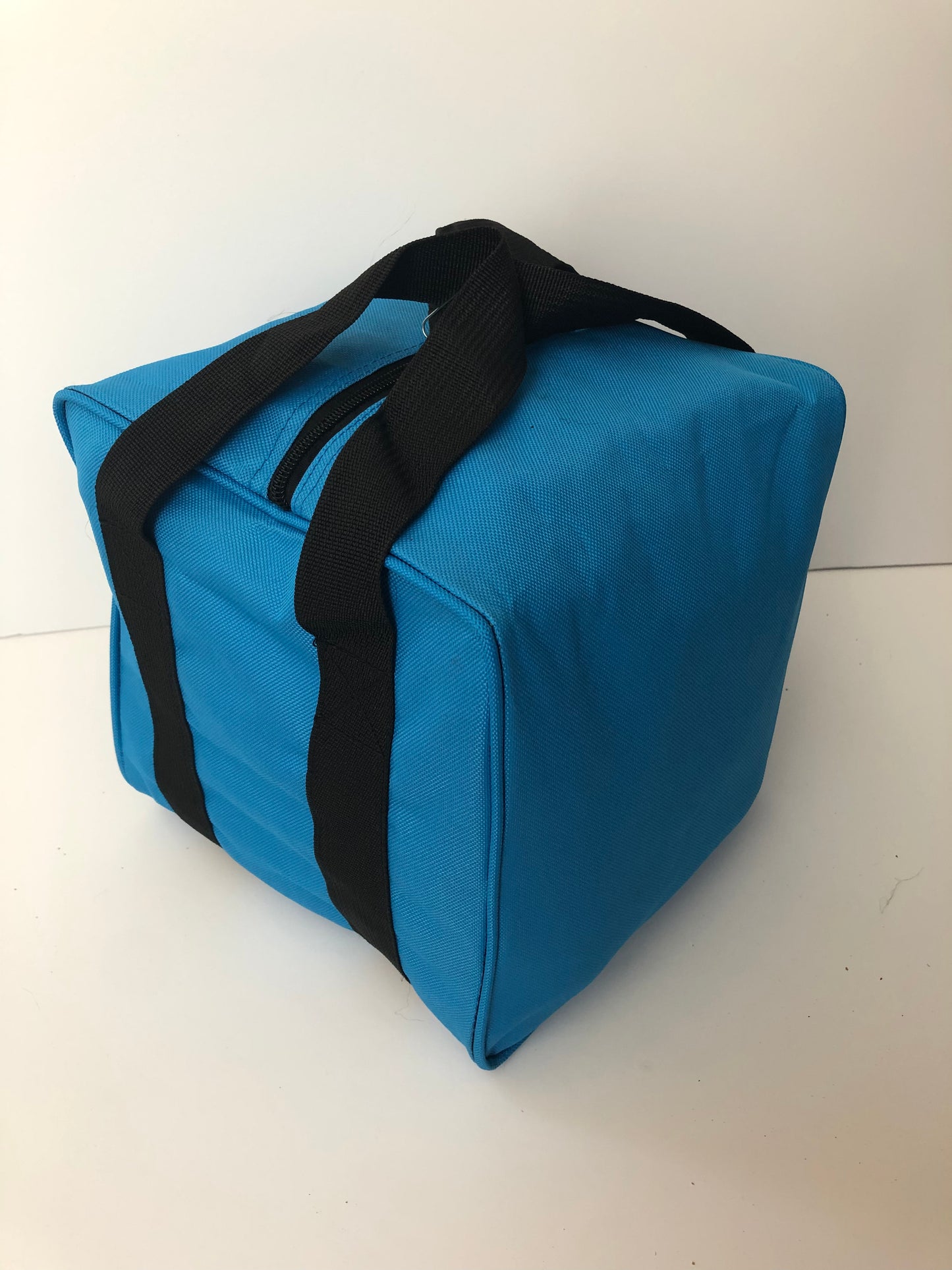 Heavy Duty Nylon Bocce Bag - Light Blue with Black Handles