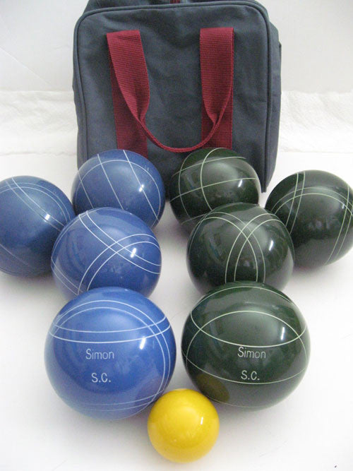 Engraved Bocce package - 110mm EPCO Blue and Green balls
