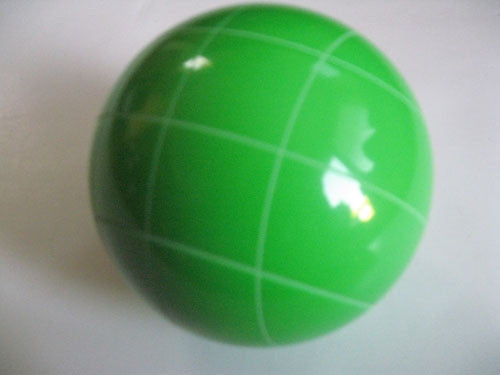 Replacement EPCO 110mm Light Green Bocce Ball with Criss Crossed stripes.