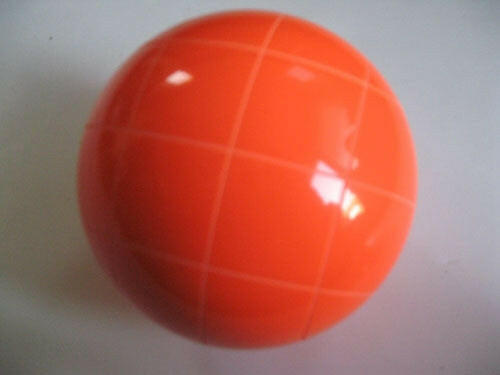 Replacement EPCO 110mm Orange Bocce Ball with Criss Crossed stripes.