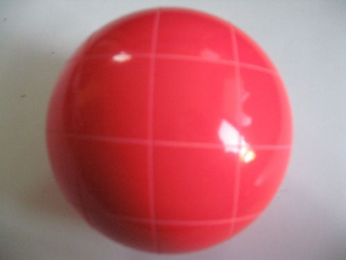 Replacement EPCO 110mm Light Red Bocce Ball with Criss Crossed stripes