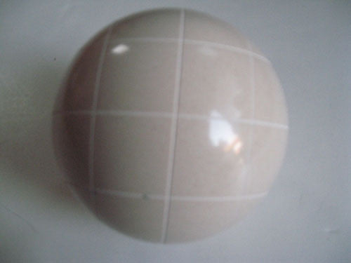 Replacement EPCO 110mm White Bocce Ball with Criss Crossed stripes