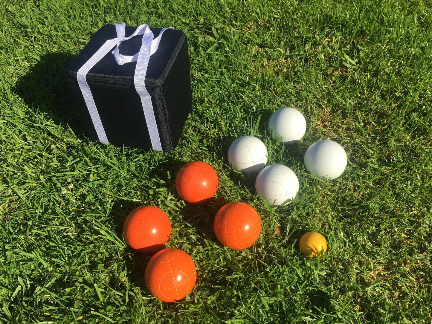 107mm with Orange and White Balls with Black Bag