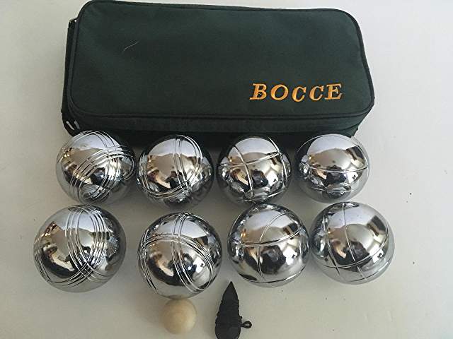 73mm Metal Bocce/Petanque Set with green bag - single