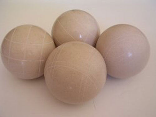 EPCO 110mm 4 pack Bocce Balls white balls and mix of striping